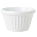 F-615-IV GET 1-1/2 oz. Ivory Fluted Ramekin -Each-GET ENTERPRISES