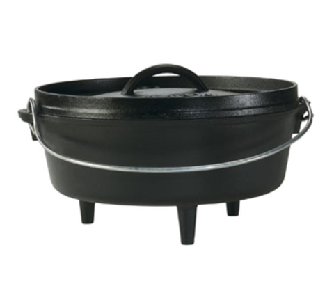 Lodge L10CO3 4-Quart Pre-Seasoned Cast Iron Camp Dutch Oven with Lid