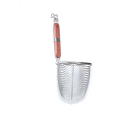 Town 42616 5-1/2" Wood Handled Stainless Steel Noodle Skimmer