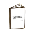 PLMENU-4BR Thunder Group 8-1/2" x 14" Brown 4 Page Long Menu Cover-Thunder Group