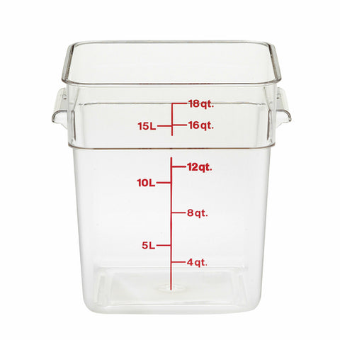 18SFSCW135 Cambro 18 Qt. Camsquare Food Container