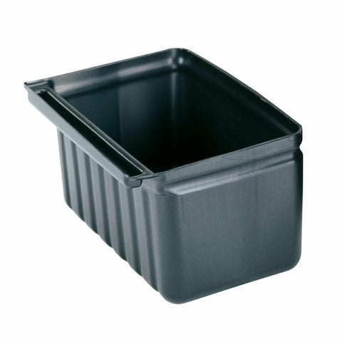 Cambro BC331KDSH110 KD Small Service Cart 2.5 Gallon Black Silverware Holder
