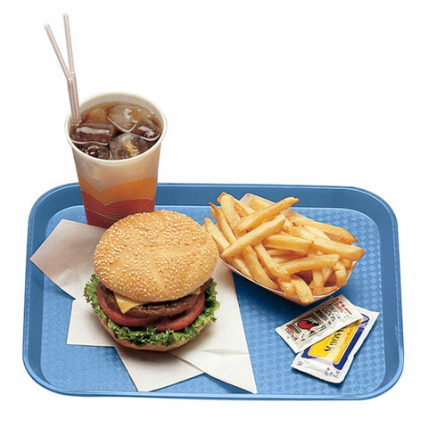 Cambro 1014FF168 Blue Polypropylene Fast Food Tray 10" x 14"