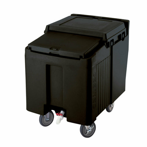 Cambro ICS125LB110 SlidingLid 125 lb Black Mobile Ice Caddy