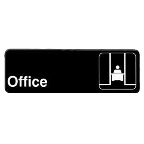 PLIS9323BK Thunder Group 9" x 3" Office Information Sign-Thunder Group