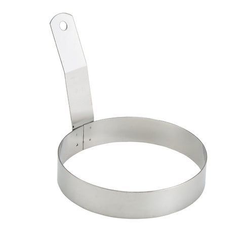 Winco EGR-5 5 Inch Round Stainless Steel Egg Ring with Handle
