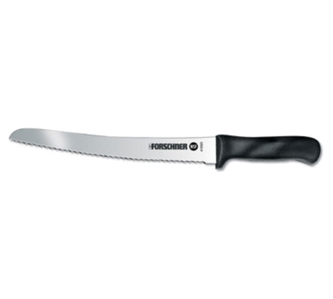 Victorinox 7.6058.17 10" Curved Serrated Bread Knife with Black Fibrox Handle