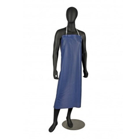 San Jamar 614DVA-BL Blue 8 Mil Vinyl Dishwashing Apron, 36" x 43"