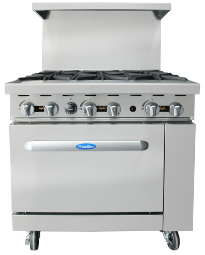 Atosa USA, Inc. AGR-6B-LP 36 in 6-Burner Gas Range with Standard Oven (LP)