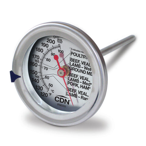 CDN IRM200-GLOW Ovenproof Meat and Poultry Thermometer with Glow Dial