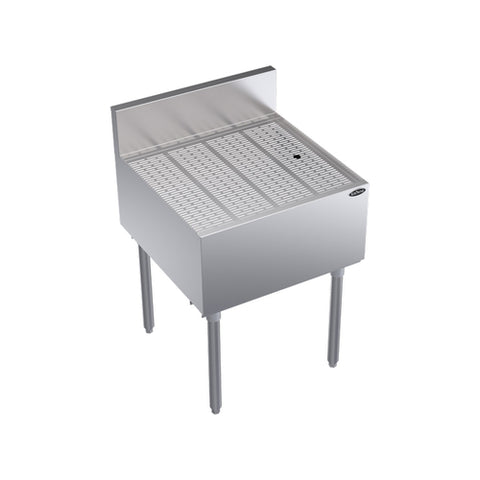 Krowne KR24-GS24 Royal Series 24" x 24" Stainless Steel Underbar Drainboard