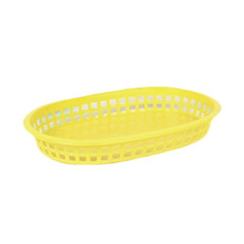 Thunder Group PLBK1034Y 10-3/4" Oblong Yellow Polypropylene Fast Food Basket