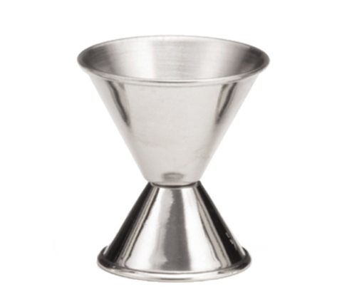 Tablecraft Products 1204 Double-Sided Combo Jigger, 3/4 oz & 1-1/2 oz, 18/8 Stainless Steel