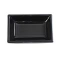 19001BK Thunder Group Black 2 Oz. Rectangular Melamine Sauce Dish-Thunder Group
