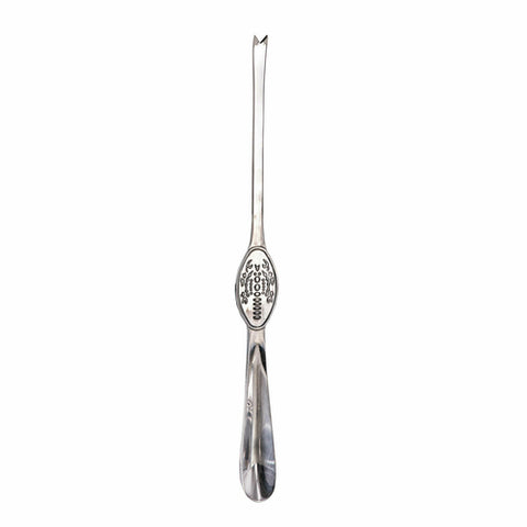 Winco LC-08 8" Two-Tine Stainless Steel Seafood Picks with Decorative Lobster Stamp, 4/Pack