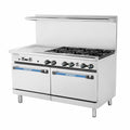 TARG-24G6B Turbo Air 60" 6-Burner Gas Range & Griddle Top w/ (2) Ovens-Turbo Air