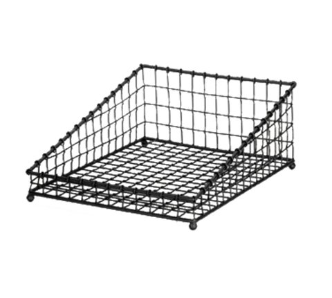 TableCraft Products GM1519 Grand Master Angled Rectangular Metal Basket