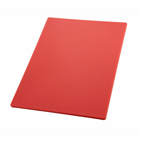 Winco CBRD-1218 HACCP Color-Coded Polyethylene Cutting Board, 12" x 18\" Red