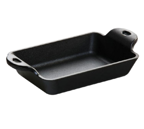 Lodge HMSRC Heat-Treated 10 oz. Rectangular Cast Iron Mini Server