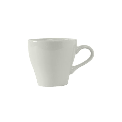 Tuxton China BPF-0808 8 oz Europa Cappuccino Cup, Porcelain White
