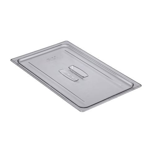 Cambro 10CWCH135 Camwear Full Size Clear Polycarbonate Handled Lid