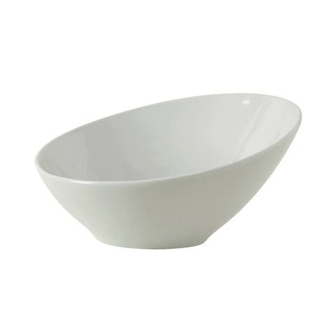 Tuxton China BPB-220U 21 oz. Porcelain White Slant Bowl
