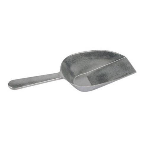Winco ASFB-16 16 oz Aluminum Flat Bottom Scoop