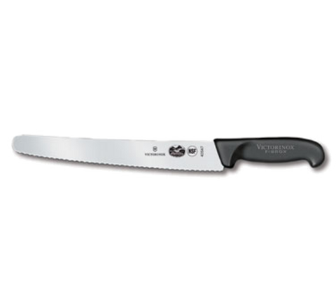 Victorinox Swiss Army 5.2933.26-X10 10.25 Inch Fibrox Pro Serrated Bread Knife with Black Handle