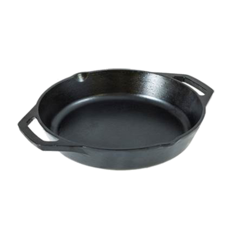 Lodge Manufacturing L8SKL 10.25 Inch Pre-Seasoned Cast Iron Skillet with Dual Assist Handles