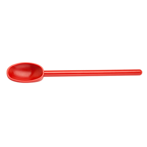 M33182RD Mercer 11-7/8" Red High Temperature Mixing Spoon-Mercer Culinary