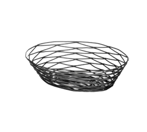 TableCraft BK17409 Artisan Collection 9" Oval Black Wire Basket