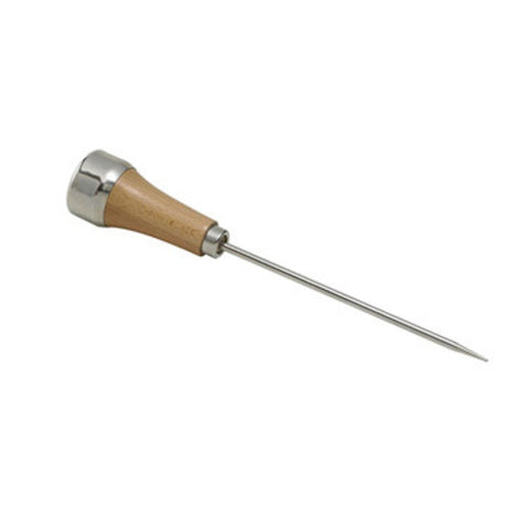 Winco ICH-1 Ice Pick with Tempered Nickeled Steel and Wooden Handle