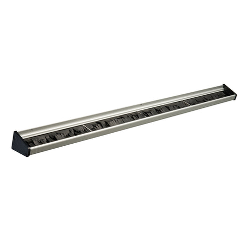 Winco MHH-36 36-Inch Aluminum Mop and Broom Rack with Rubber Bristles