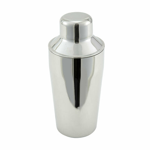 Winco BS-310 10 oz Stainless Steel Classic 3-Piece Bar Cocktail Shaker Set
