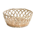 1135W Tablecraft 9" x 3 1/4" Beige Round Rattan Basket-Tablecraft Products