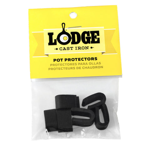 APP11 Lodge Cast Iron Pot Protectors black , Set of 6)