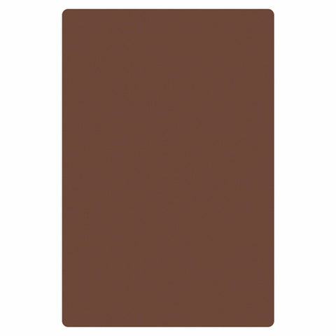 PLCB241805BR Thunder Group 18" x 24" Brown Polyethylene Cutting Board-Thunder Group