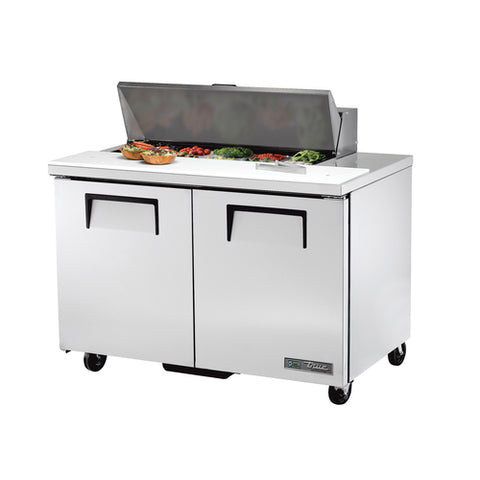 True Manufacturing TSSU-48-10-HC 48" Two-Section Sandwich/Salad Prep Table with Hydrocarbon Refrigerant