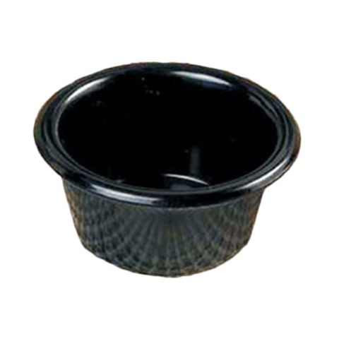 ML539BL1 Thunder Group 6 Oz. Black Smooth Ramekin