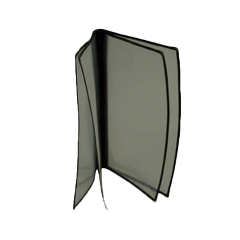 PLMENU-4 Thunder Group 8-1/2" x 14" Black 4 Page Long Menu Cover-Thunder Group