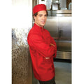 REPCREDM Chef Works Men's Double-Breasted Nantes Red Chef Coat-CHEF WORKS