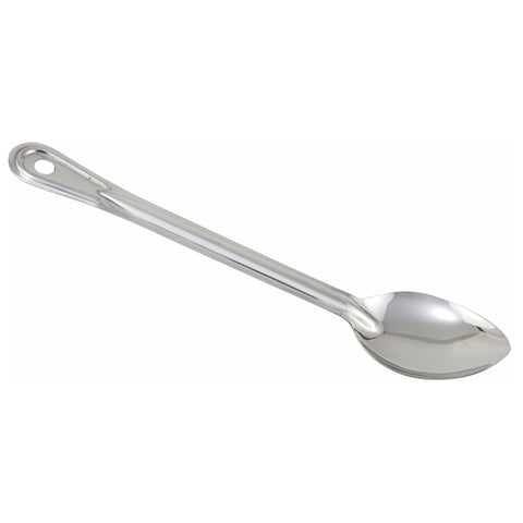 Winco BSON-15 15" Solid Stainless Steel Basting Spoon