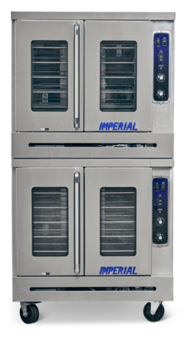 Imperial PCVDG-2 Double-Stack Gas Full Size Bakery Depth Convection Oven