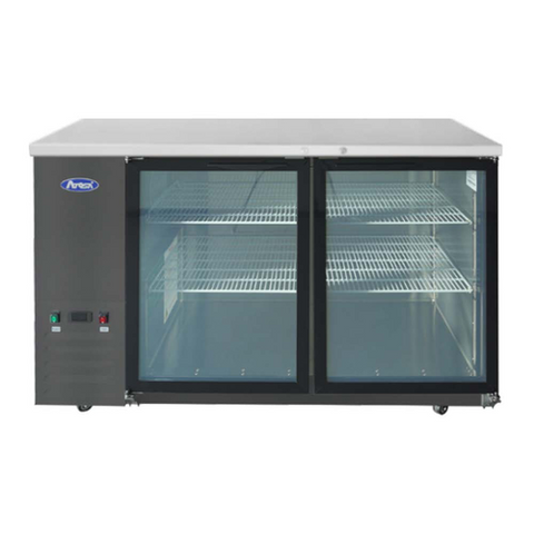 Atosa SBB59GGRAUS2 Atosa Back Bar Cooler Shallow Depth Two-section