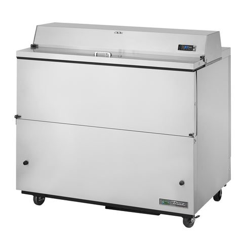True Mfg. TMC-49-S-HC 49" Mobile Milk Cooler with Stainless Steel Exterior and Hydrocarbon Refrigerant