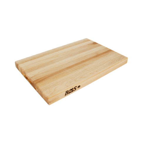 R01 John Boos 12" x 18" x 1-1/2" Thick Maple Cutting Board-JOHN BOOS & CO.