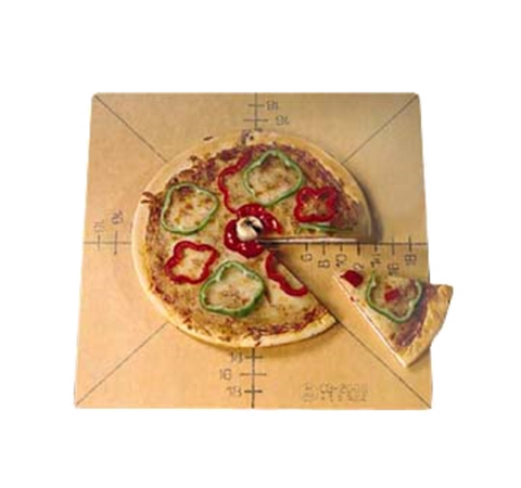 MPCUT6 American Metalcraft 20" x 20" x 1/4" Pizza Slice Cutting Board And Guide - Each-American Metalcraft