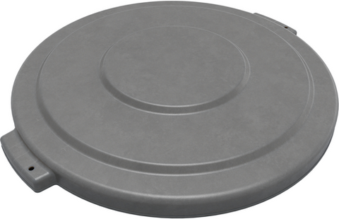 CFS Brands 84103323 Bronco Round Waste Bin Trash Container Lid, 32 Gallon, Gray