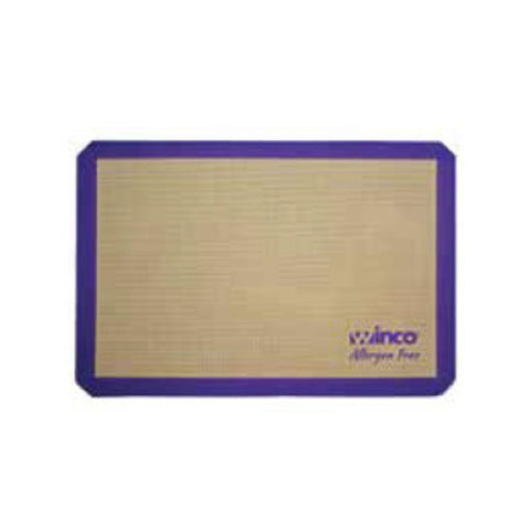 Winco SBS-16PP Allergen-Free Purple Silicone Baking Mat, Half Size (11-5/8" x 16-1/2")