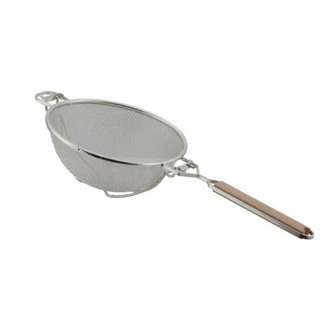 Libertyware WHSHD9 9-Inch Heavy Duty Double Mesh Strainer with Wood Handle